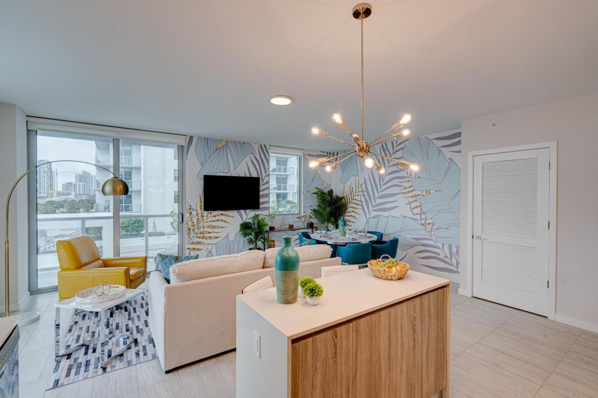 Apartamento 3900-717as Design District, 2 Bedrooms & 2 Bathrooms & Bay